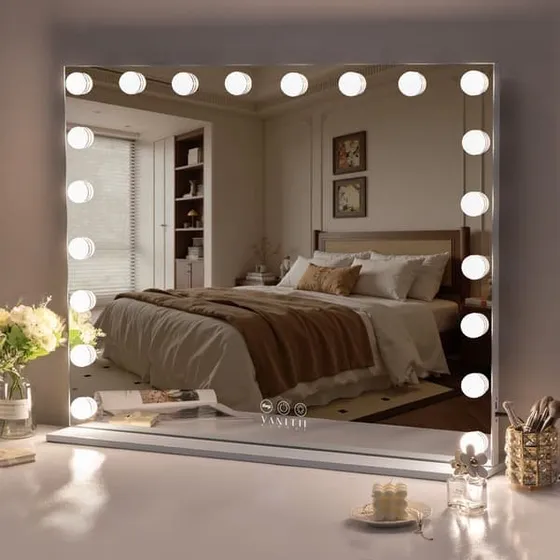 VANITII Hollywood Makeup Spejl med LED-lys (95x76 cm)
