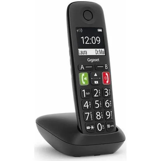Gigaset E290 Fastnettelefon, Sort