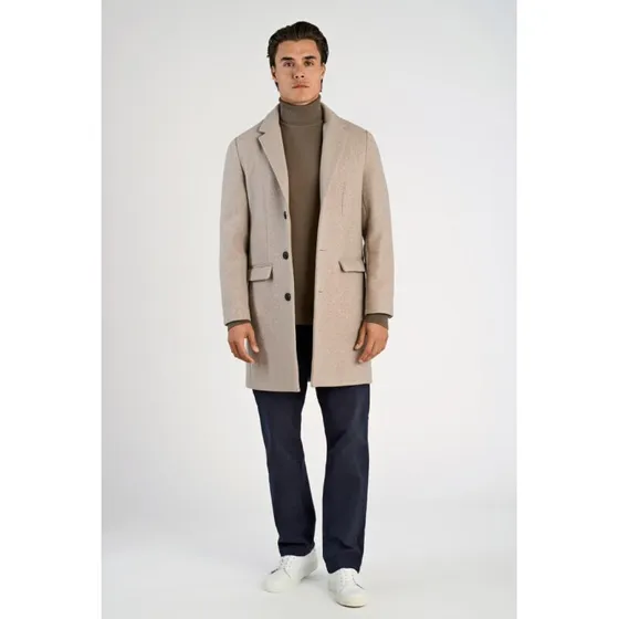 Lindbergh Classic Coat Stone Mel 3XL