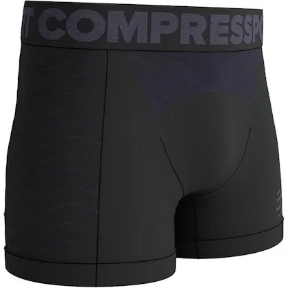 Compressport Seamless Boxer Herre - Black/Grey