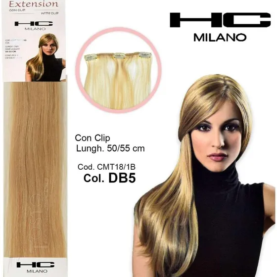 Hc Milano Extension 3 Clip No Remy 50cm - Farve DB5