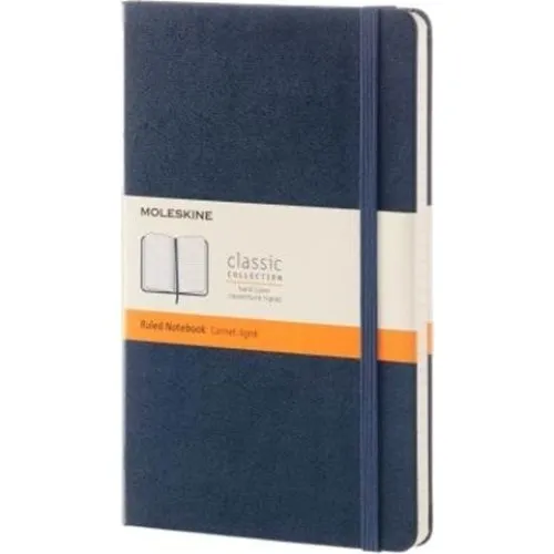 Moleskine Classic Notebook Large Blå - Linjeret Hardcover