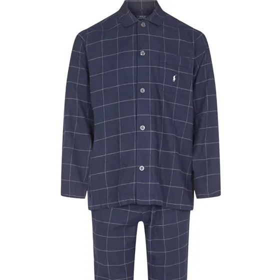 Polo Ralph Lauren Ternet Flannel Pyjamassæt - 100% bomuld