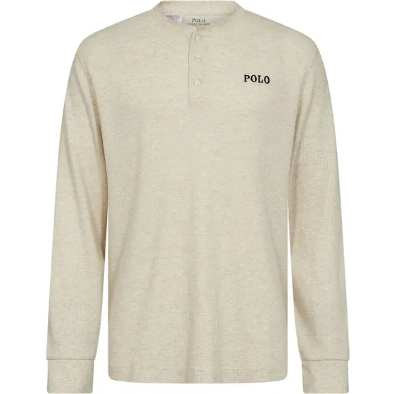 Ralph Lauren Waffle-Knit Henley Nattrøje