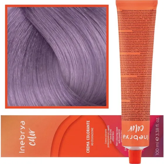 Inebrya Color 8/02 Lys Askeblond Hårfarve, 100ml