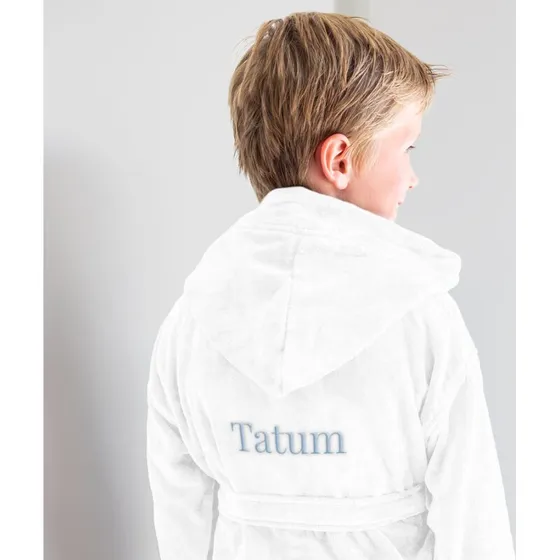 Yoursurprise Badekåbe til barn med navn - Hvid 4/6 år