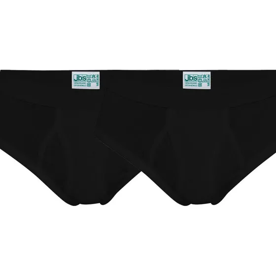 JBS 2-pak Organic Briefs med gylp - Sort