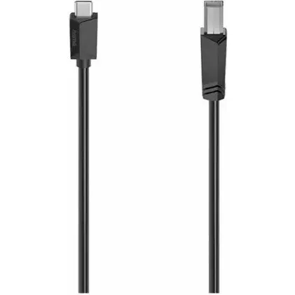 Hama USB-C til USB-B kabel 480 Mbps 1,5 m - Sort