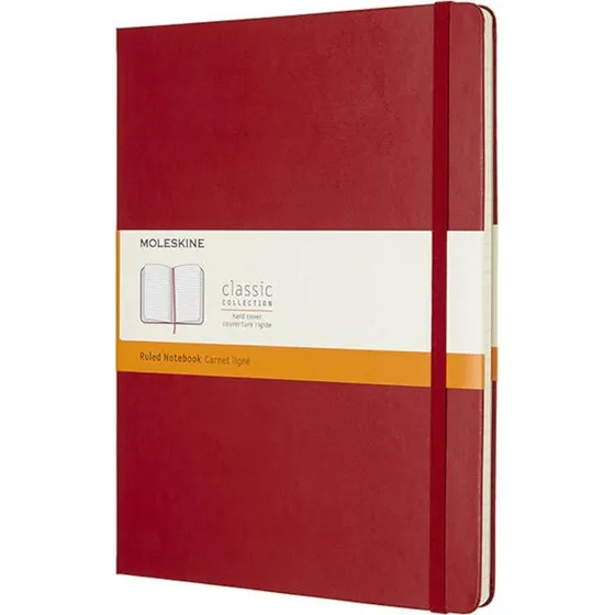 Moleskine Classic Hard Notesbog XL - Rød