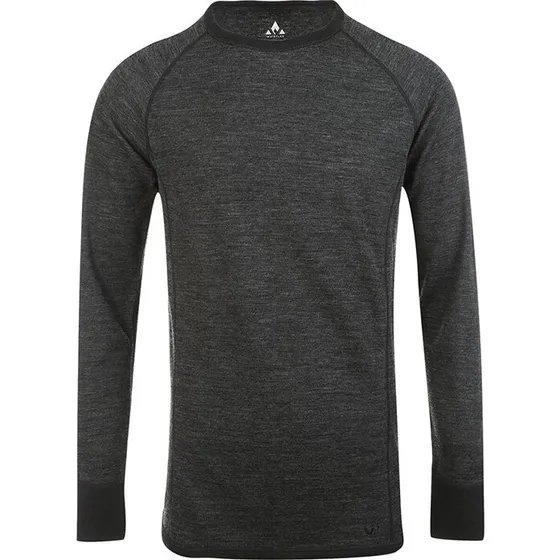 Whistler Bradley Langærmet Undertrøje (Merino Blend, Dark Grey)