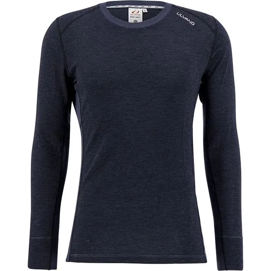 Ulvang Rav Warm Rundhals 100% Merinould Herre - Black/Granite 2XL