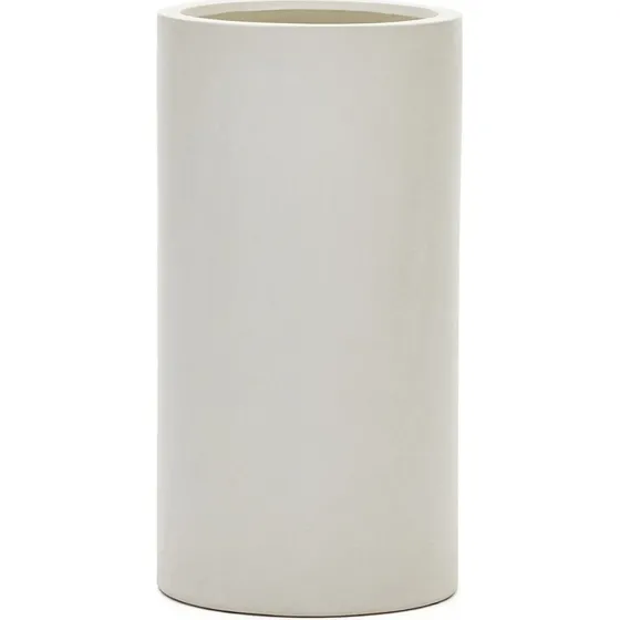Kave Home Aiguablava Urtepotteskjuler, Hvid Cement (Ø42)