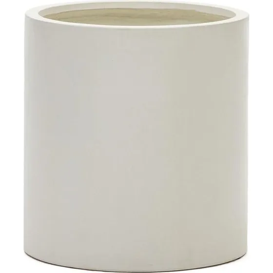 Kave Home Aiguablava Plantekrukke i Hvid Cement, Ø52 cm