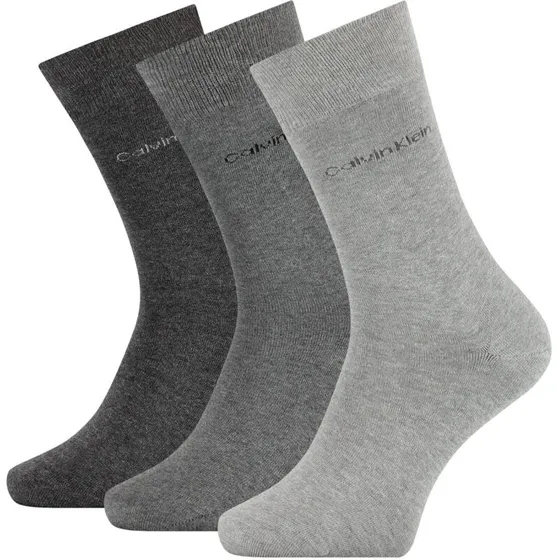 Calvin Klein 3-pak Classic herrestrømper, grå