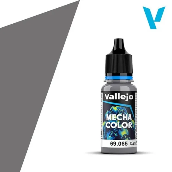 Vallejo Mecha Airbrush Color: Metallic Dark Steel, 18ml