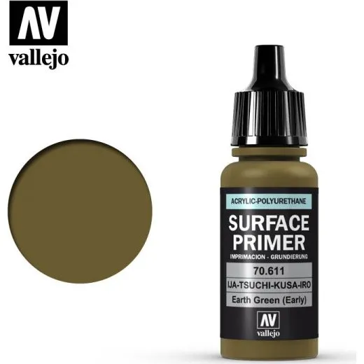Vallejo Surface Primer Earth Green (Early) - 17 ml