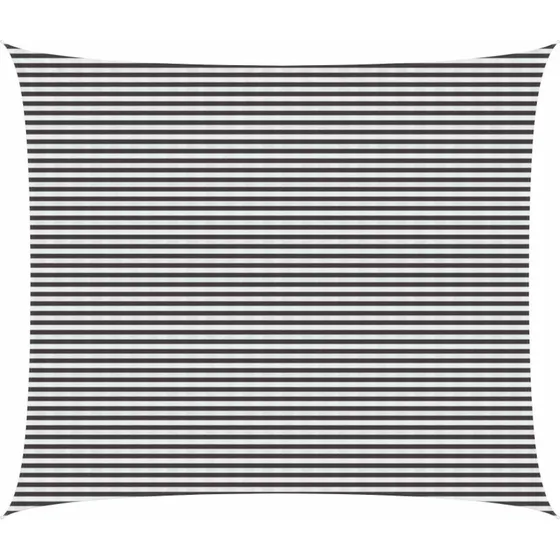 vidaXL Solsejl 6 x 7 m HDPE Rektangulær Anthracit/Hvid
