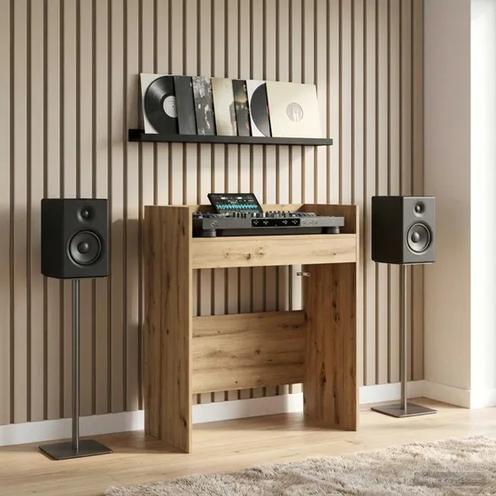 vidaXL DJ Bord Artisan-eg 82 x 45 x 102 cm