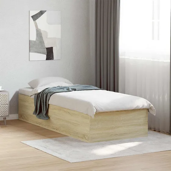 vidaXL Gulvsengramme Sonoma-eg 80 x 200 cm