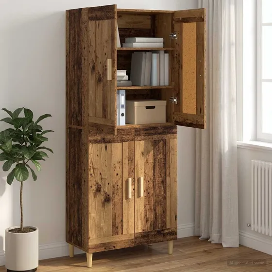 vidaXL Sideboard Gammelt træ 69,5 x 34 x 90 cm