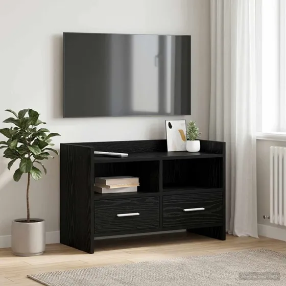 vidaXL TV-skab i sort eg, 71,5 x 33 x 47 cm
