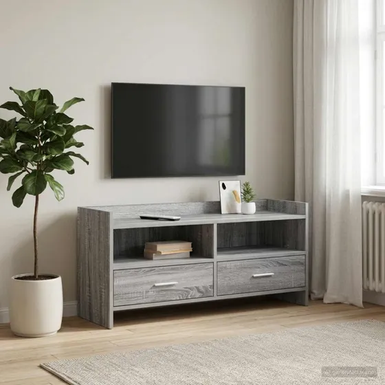 vidaXL TV-skab 100 x 33 x 47 cm Grå Sonoma