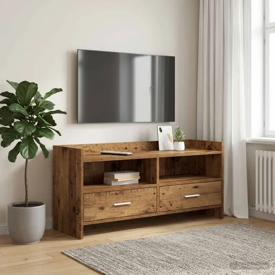 vidaXL TV-skab i gammelt træ, 100 x 33 x 47 cm