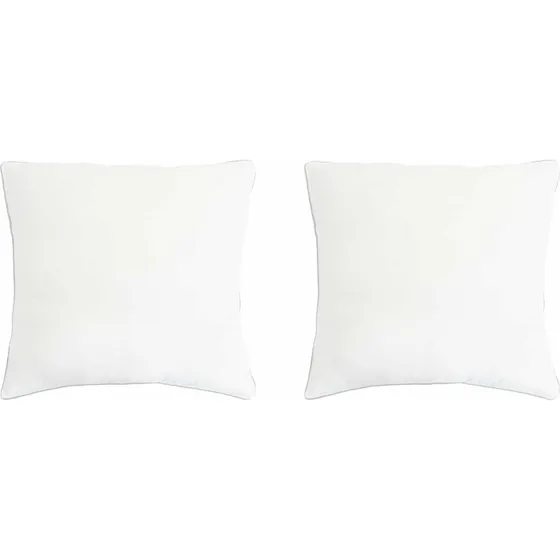 vidaXL Hovedpuder 2 stk. 50x50 cm Bambusfiber - Hvid