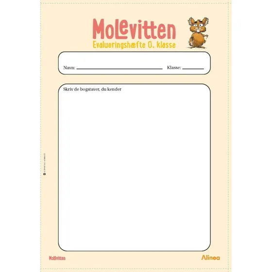 Molevitten, 0. kl., Evalueringshæfte
