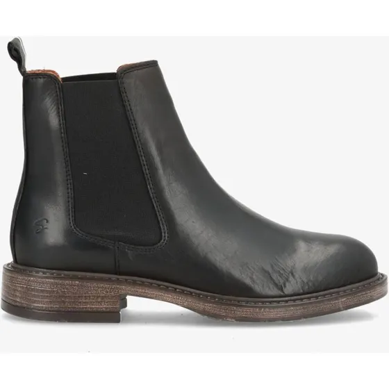 CAMRYN Chelsea-støvle i skind, sort