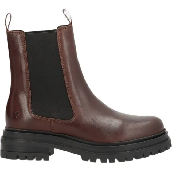 VISTA SEA Chelsea-støvler dame, mørkebrun læder