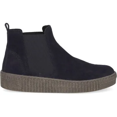 Gabor Chelsea Støvle Dame 73.731.16 - Mørkeblå Ruskind