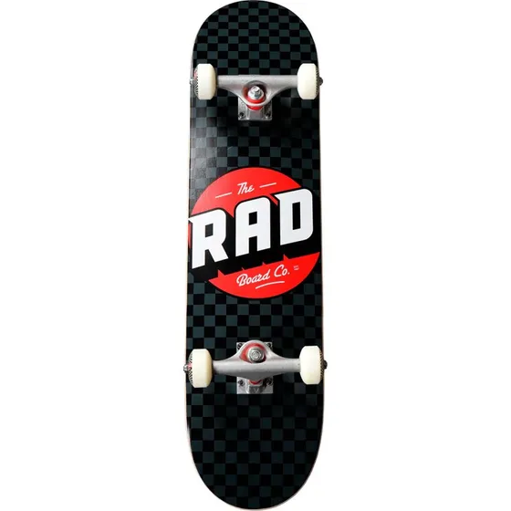 RAD Checkers Progressive Komplet Skateboard 7.5" - Sort/Grå