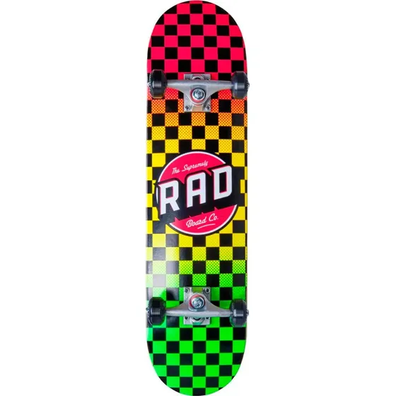 RAD Checkers Progressive Komplet Skateboard 8" - Rasta