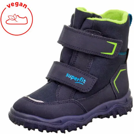 Superfit Husky Vinterstøvle, Blå/Lysegrøn - Varmt foer