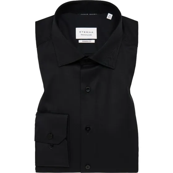 Eterna Skjorte Modern Fit - Black - 39/M