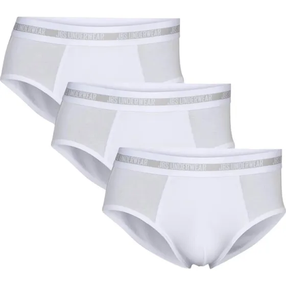 JBS 3-pak hvide bambus-briefs til mænd, str. 3XL