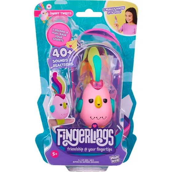 Fingerlings Fugl Pink (3131)