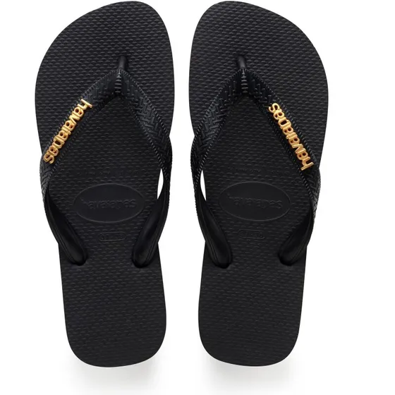 Havaianas Top Logo Metallic - White Gold