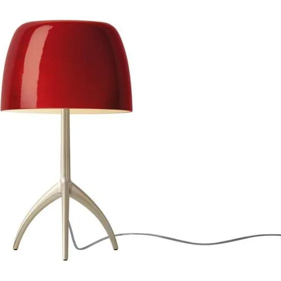 Foscarini Lumiere Piccola bordlampe, guld/rød, 35 cm