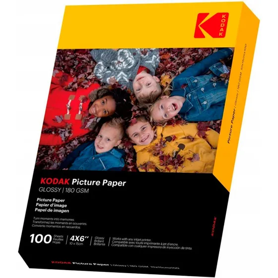 Kodak Glossy fotopapir 10x15 cm (180 g) 100 ark
