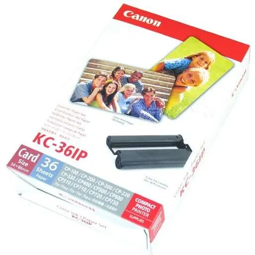 Canon KC-36IP Selphy – blæk og 36 kortpapir (89×54 mm)