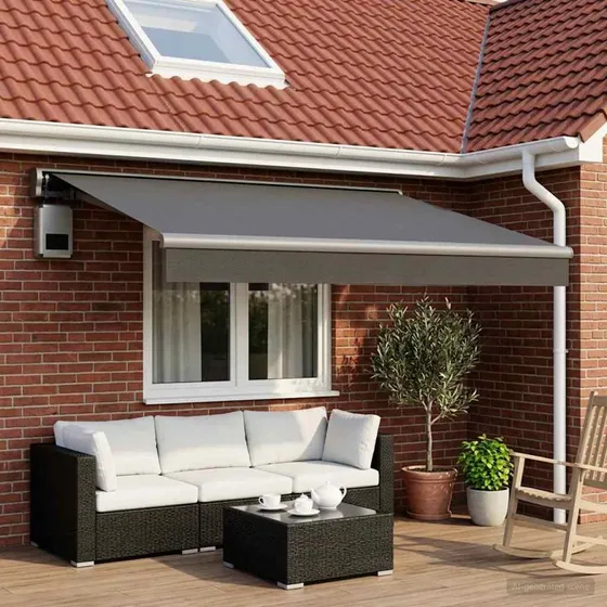 vidaXL Reservedug til markise - Antracit, 500 x 300 cm