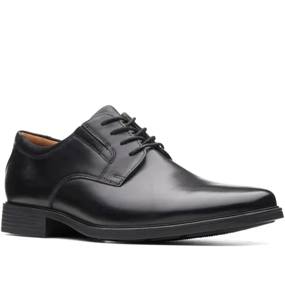 Clarks Tilden Plain Herre lædersko - Sort