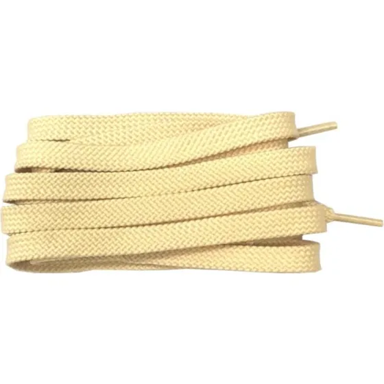 Snørebånd Vanilje - Flade 160 cm - Polyester
