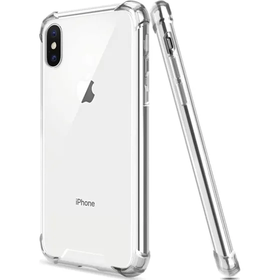 Apple iPhone XS Max cover - ekstra stødsikkert TPU-etui, gennemsigtigt