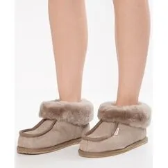 Shepherd Lena damehjemmesko Stone, lammeskind