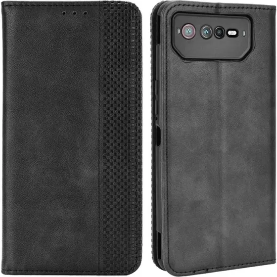 Wallet Stand Flip til Asus ROG Phone 6 5G/6 Pro 5G - Sort