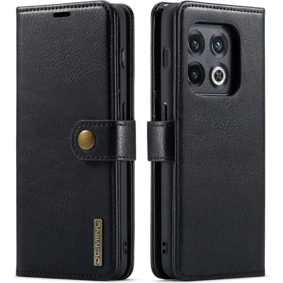 DG.MING 2-i-1 Tegnebogsovertræk til OnePlus 10 Pro 5G - Sort