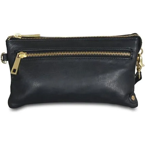 Depeche Golden Chic Clutch 11998 — sort (11x20x5 cm)